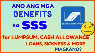 SSS Benefits and Claims What are the Benefits and Cash Allowance SSS Online [upl. by Ekal]