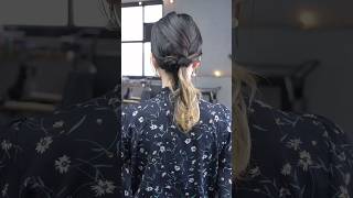 【１分アレンジ】くるりんぱのローポニー簡単アレンジ セルフアレンジ hairstyle hair ミディアムヘア 髪型 まとめ髪 大人カジュアル 大人かわいい [upl. by Ayom272]