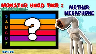 Great Mother Megaphone Tier  Monster Head Family Tier List S1E5  SPORE [upl. by Eniamrehs]