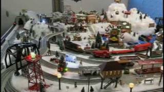 Family Christmas Lionel Train Layout [upl. by Nywde]