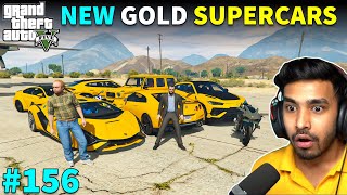 STEALING GOLD SUPERCARS FOR SHOWROOM LAMBORGHINI SIAN BUGGATI FERRARI  GTA V TECHNO GAMERZ 156 [upl. by Sylas]