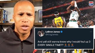 Richard Jefferson Disagrees with LeBron Saying Indiana Shouldve Fouled Jaylen Brown [upl. by Niliak]