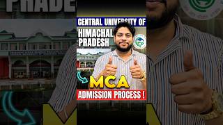 Central University of Himachal Pradesh MCA Admission Process 2025💯shorts [upl. by Ragan]