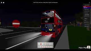 LDs LampE ALX400 ENGINE 47 Bus Route  London and Catford Remasterd  Roblox [upl. by Wilkens]