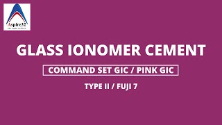 Glass Ionomer Cement  Command Set  Special GIC [upl. by Lori]