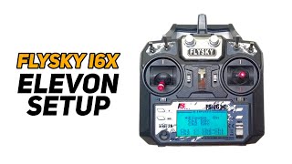 How to Setup Elevons for RC Plane  Flysky FSi6X Transmitter Setup [upl. by Demeyer]