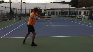 Alexei Popyrin vs Coach Tennis Practice at The Academy [upl. by Sadira39]