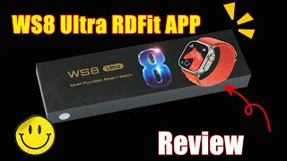 WS8 Ultra RDFit APP Smart Watch Quick Unboxing amp Review [upl. by Litta]