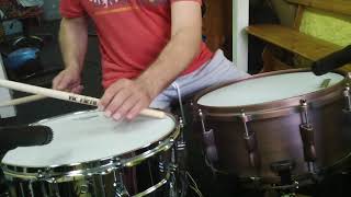 Ludwig supraphonic vs Rockers bronze snare [upl. by Talley]