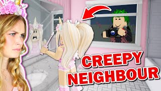 I CAUGHT My Neighbour STALKING ME In Bloxburg Roblox [upl. by Anirbus]