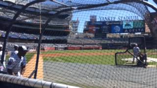 Willie Randolph Rickey Henderson take BP [upl. by Eicyal86]