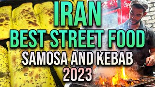 The best samosas and kebabs in Iranian street foods [upl. by Hamo]