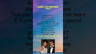 Wham  Last Christmas Lyrics shorts [upl. by Euphemiah]