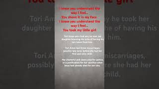 Iiee the song about her miscarries toriamos god life justice music womensrights [upl. by Darcee]