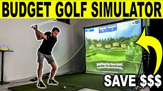 Budget Golf Simulator DIY Build  Fast amp Easy Setup Works with R10 SkyTrak MLM2Pro amp More [upl. by Vitale]