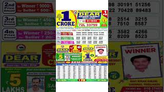 DEAR LOTTERY SAMBAD MORNING 1PM RESULT TODAY LIVE DRAW ON 31102024 NAGALAND [upl. by Cerveny]