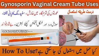 Gynosporin Cream Usage in Pregnancy in UrduHindi  Gynosporin Cream Lagane ka Tarika  Gynosporin [upl. by Desdamonna41]