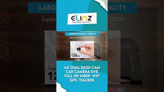 Elinz 4G Dual Dash Cam Car Camera DVR Full HD 1080P GPS Tracker [upl. by Edrea945]