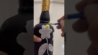 Diy Clay Bottle Art Bottle reuse ideas💡craftideas bottlepainting 🎨📸 [upl. by Libbna]