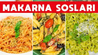 🍝 Hep Aynı Sosu Yapmaktan Sıkılanlara Ferhat Şeften 5 Farklı Makarna Sosu Tarifi  SOSLAR B2 [upl. by Auot767]