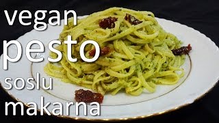 Pesto Soslu Makarna Tarifi  Vegan [upl. by Eineg]