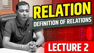 Relation Lecture 2 Definition of Relations  INPS Classes By Nitin Agrawal [upl. by Nwahs549]