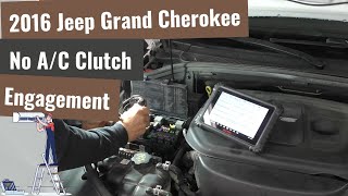 Jeep Grand Cherokee WK2  AC Clutch Will Not Engage [upl. by Brewster]