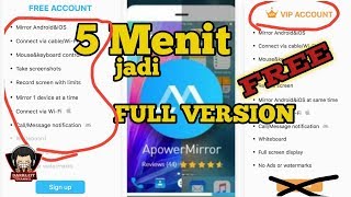 CARA Membuat Aplikasi APOWERMIRROR Jadi FULL VERSION FREE Permanent [upl. by Gable]