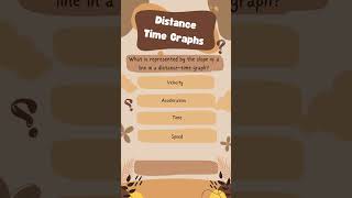 DistanceTime Graphs  Quiz for Kids  7th Physics  IIT Preparation [upl. by Seessel]