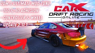 UDM 3 Ultimate Mod Tune Tutorial  CarX Drift Racing Online [upl. by Rebane]