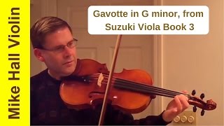 Gavotte in G minor  3 from Suzuki Viola Book 3 [upl. by Raven782]