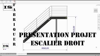 Comment fabriquer un escalier droit en métal de style industriel avec son gardecorps [upl. by Conan]