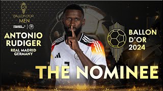 BALLON DOR 2024  ANTONIO RUDIGER ON VOTING  WHAT RANK HE DESERVE [upl. by Esinet]