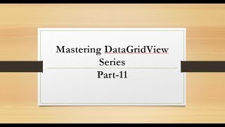 Mastering DataGridView Part11  How to move to next cell in datagridview by pressing enter c [upl. by Trev988]