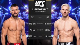 Mateusz Gamrot vs Dan Hooker Full Fight  UFC 305 Fight Night [upl. by Sirob]