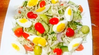 Egg Salad Recipe  Boiled Egg And Vegetable Salad Recipe  Very Tasty And Easy Recipe [upl. by Rednazxela738]