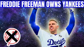 Freddie Freeman amp Dodgers Smoke The Yankees [upl. by Eillac]