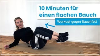 10 Minuten Workout gegen Bauchfett ➡️ Mache diese Übungen für einen flachen Bauch [upl. by Weider]