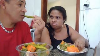 COZIDO DE CARNE SECA COM LEGUMES RAPOSO CHEGOU NA HORA COMENDO DE MÃO  MUKBANG [upl. by Cassey299]