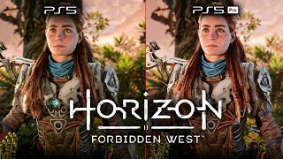 Horizon Forbidden West  Notre COMPARATIF PS5 Pro VS PS5 💥4K 60FPS [upl. by Allerie]