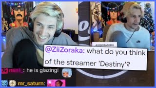 xQc reacts to AI xQc thoughts on Destiny amp Forsen [upl. by Kira189]