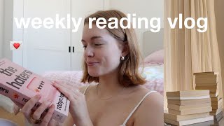 weekly reading vlog 📖 big reading updates amp book stamps [upl. by Annoda38]