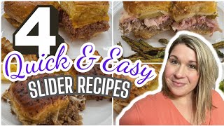 4 QUICK amp EASY Slider Recipes that you’ll WANT to make AGAIN amp AGAIN  BEST EVER SLIDER Recipes [upl. by Edyth]