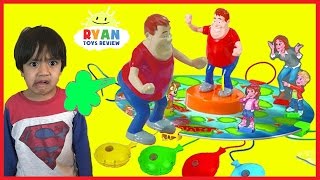 WHO TOOTED Whoopie Cushion gas game for Kids Egg Surprise Toys with Ryan ToysReview [upl. by Nihs]