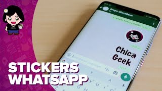 Cómo crear STICKERS para WHATSAPP en ANDROID  ChicaGeek [upl. by Arukas]