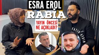 ESRA EROL RABİA OĞLU FATİH’LE İLĞİLİ ŞOK AÇIKLAMA esraerol canertoygar [upl. by Kalila]