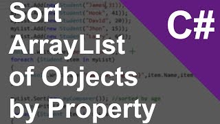 C Sort ArrayList of Objects by Property [upl. by Iggep]