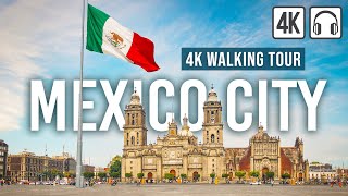 Mexico City 4K Walking Tour  190 min Tour with Captions amp Immersive Sound 4K Ultra HD60fps [upl. by Bronder]