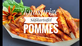 richtig knusprige Süßkartoffelpommes selbst machen  Westmünsterland BBQ [upl. by Zara]