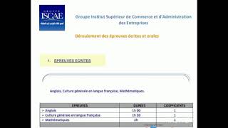 condition dinscription ISCAE 2024 2025 [upl. by Oinolopa479]